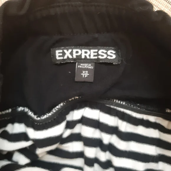 EXPRESS STRAPLESS DRESS SWIM COVER - UP BLACK & WHITE XS c - Picture 4 of 5
